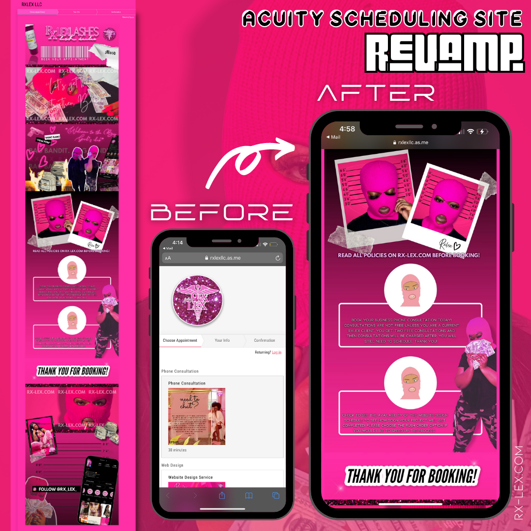 Acuity Scheduling Website