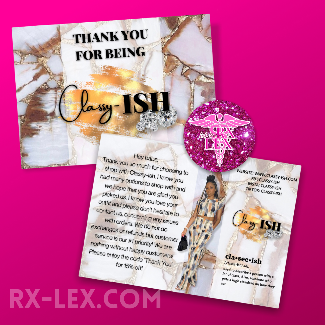 Thank You Card Design